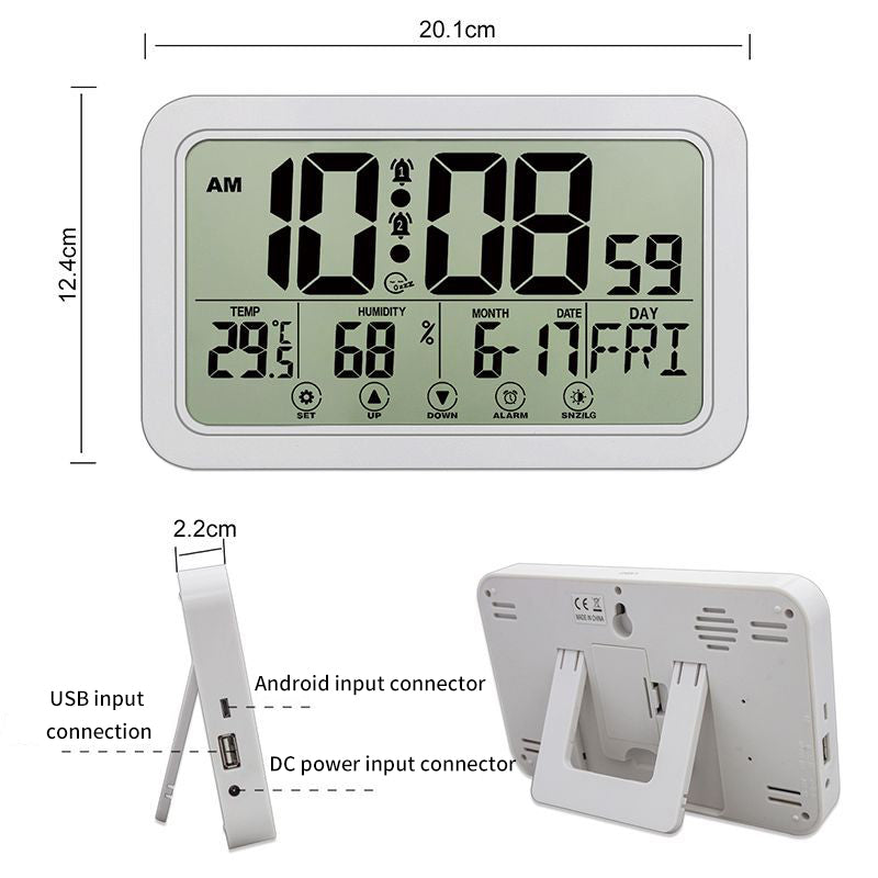 Touch Screen Creative Digital Wall Clock