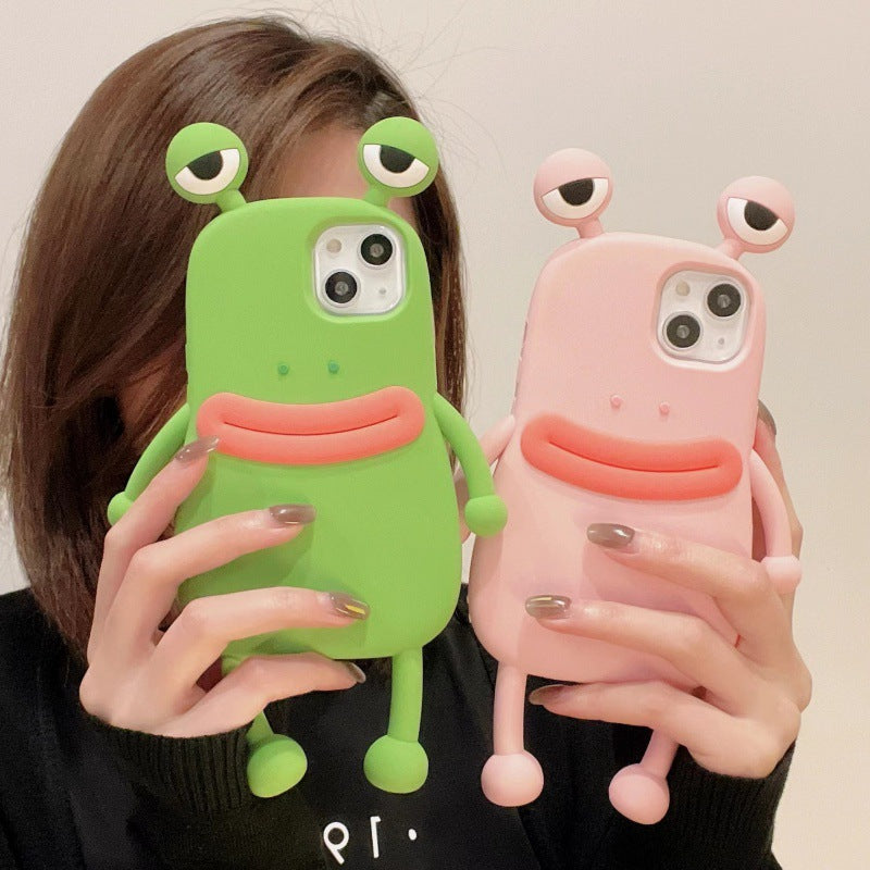Funny Silicone 3D Frog Phone Case For IPhone