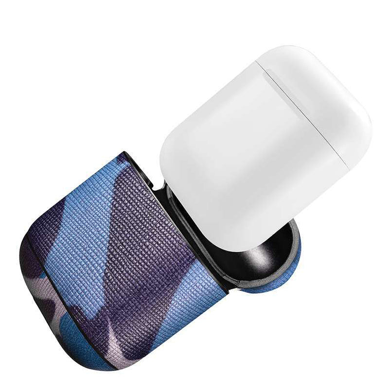 Camouflage Leather Earphone Case