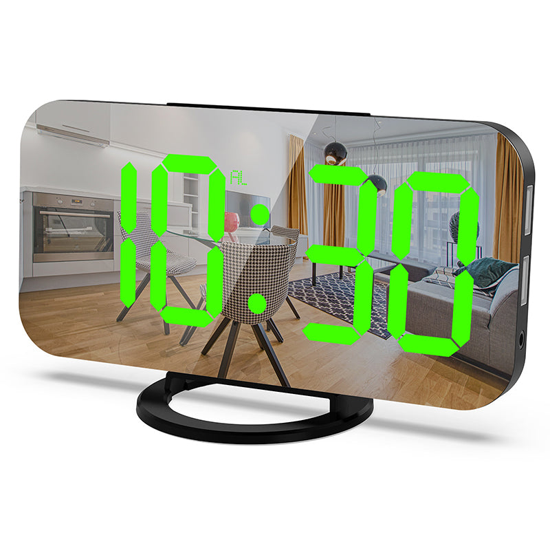 LED Alarm Clock Dual USB Output