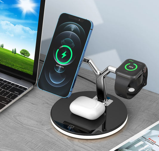 Three-in-one wireless charger