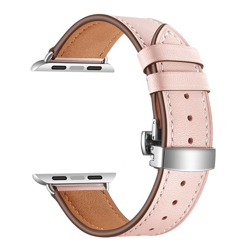 butterfly buckle leather for apple watch