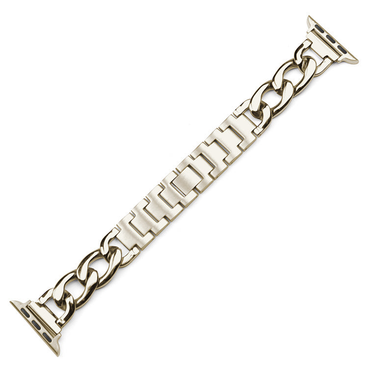 Metal Single Row Chain Alloy Denim Chain Watch Band