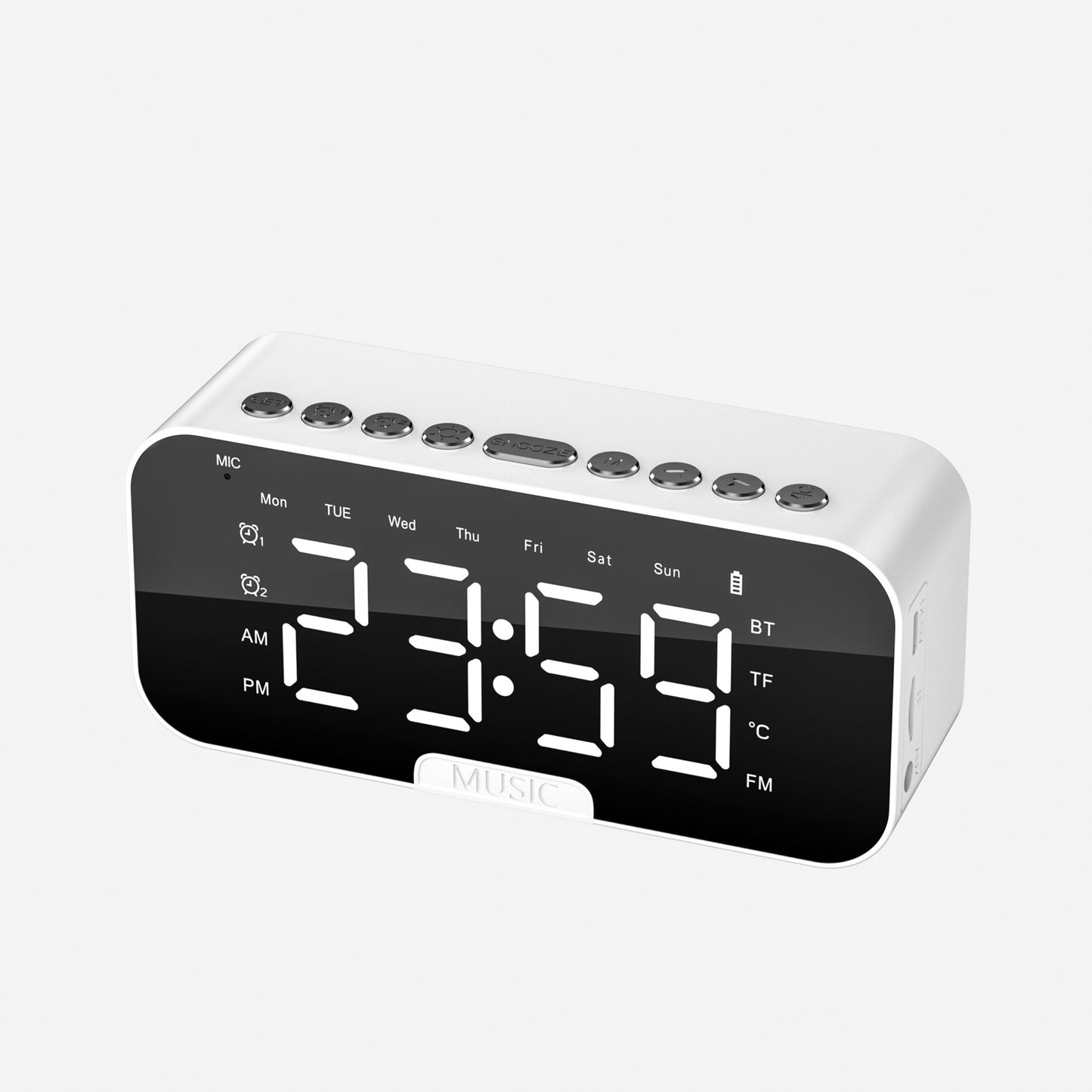 Bluetooth Speaker With Large LED Mirror