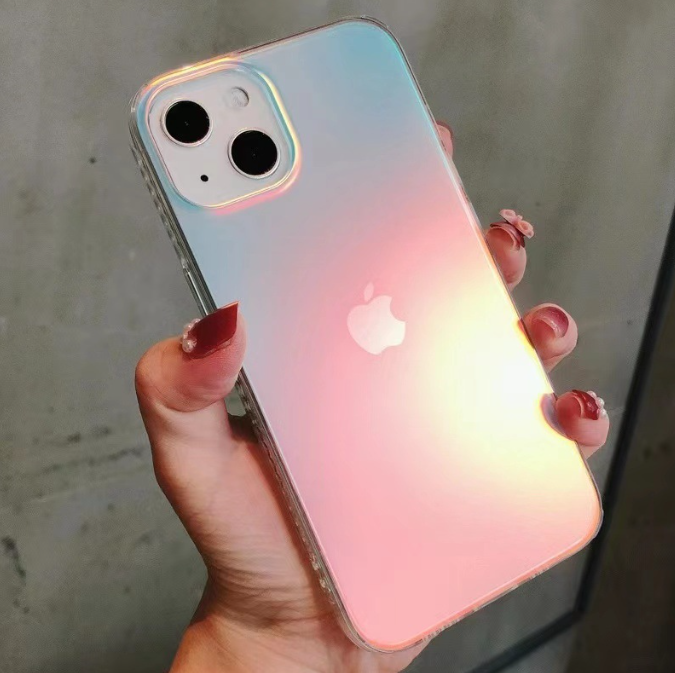 Simple and gradual laser suitable for iPhone 14 promax phone case