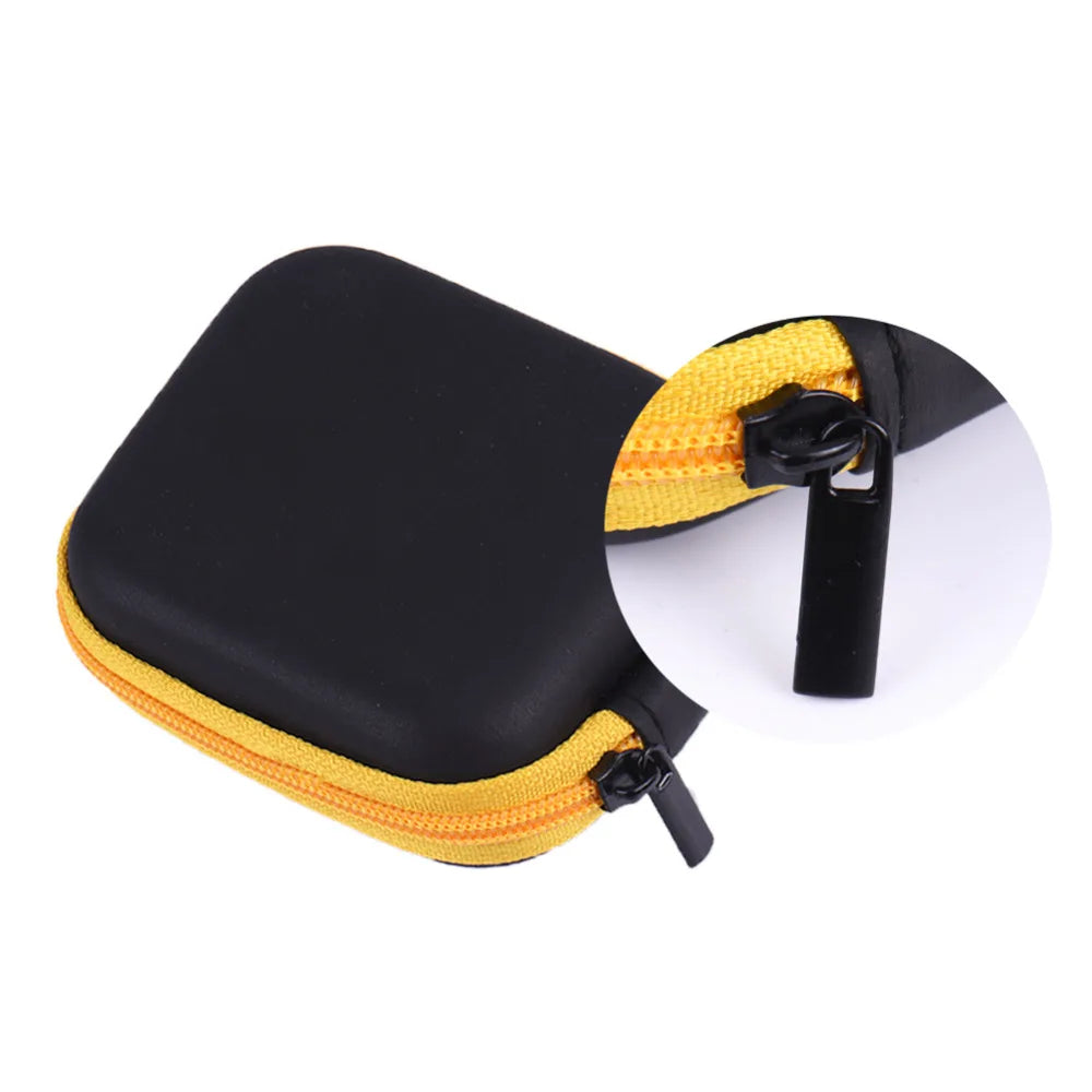 Mini Zipper Hard Headphone Case