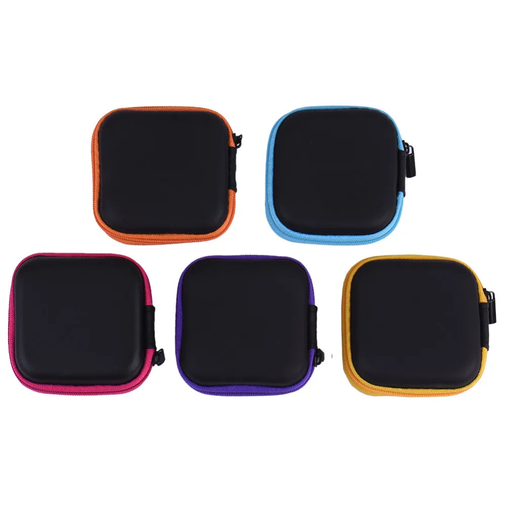Mini Zipper Hard Headphone Case