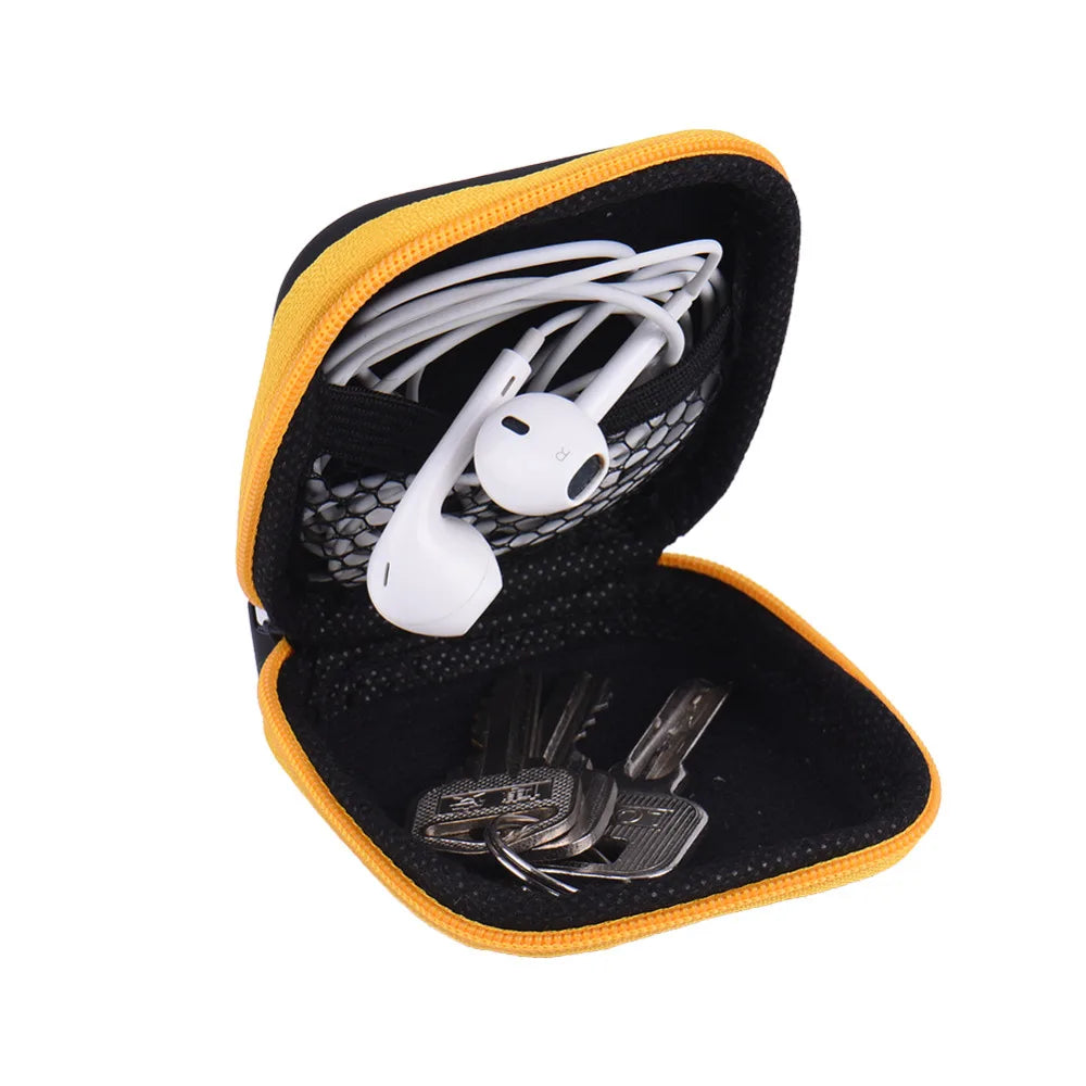Mini Zipper Hard Headphone Case