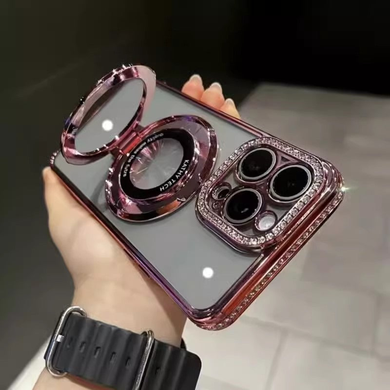Water diamond gradient glitter iPhone phone case