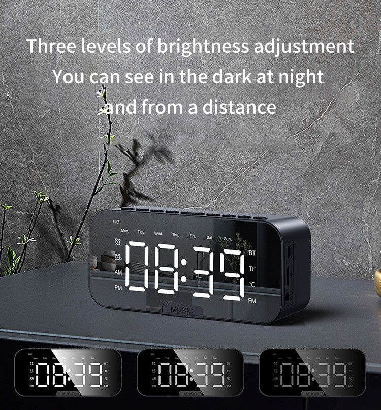 Bluetooth Speaker With Large LED Mirror