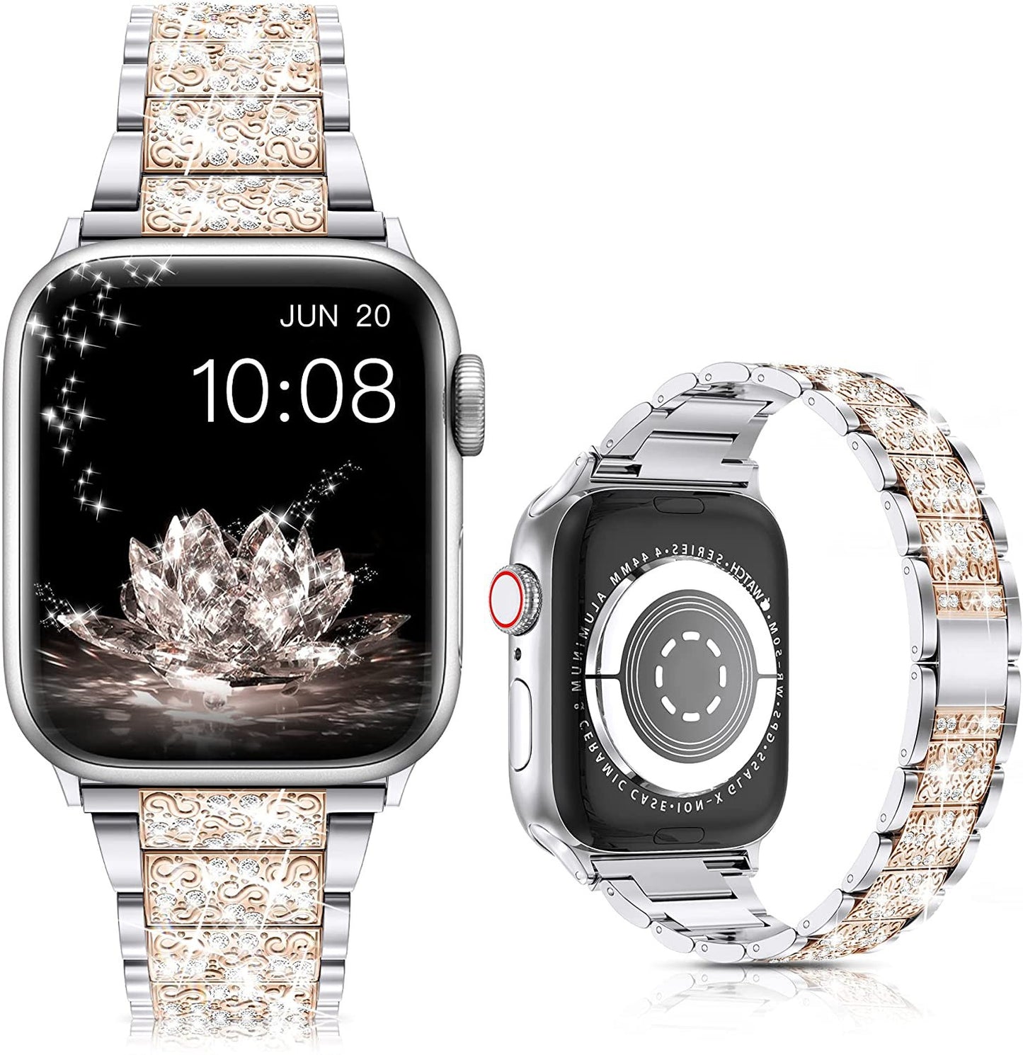 iwatch Watchband Three Beads Diamond