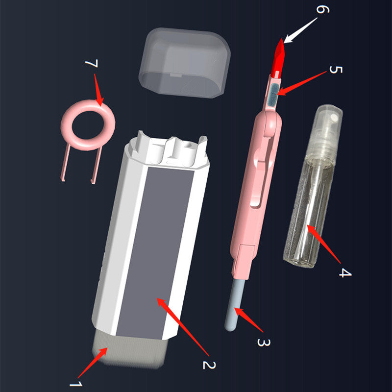 7 in 1 Bluetooth Headset Cleaning Pen for Keyboard