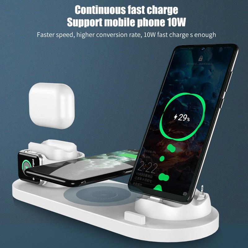 6 in 1 Wireless Charger Dock Station