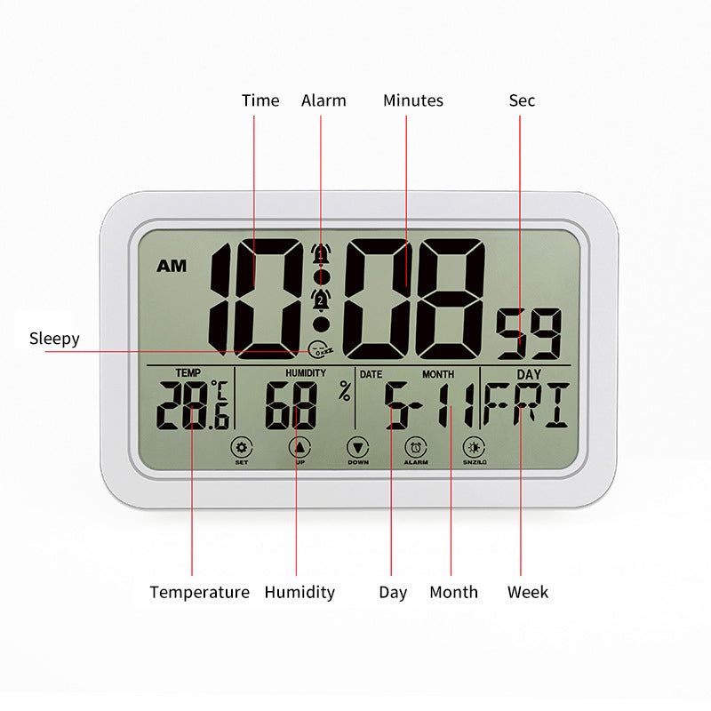 Touch Screen Creative Digital Wall Clock
