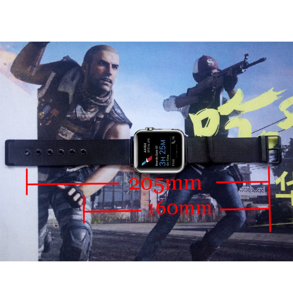 Stainless Steel mesh Bracelet Watchband Apple Watch 4 3 2 1