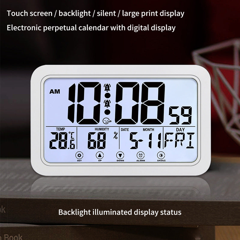 Touch Screen Creative Digital Wall Clock