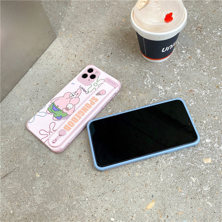 Cartoon SpongeBob SquarePants Apple mobile phone case