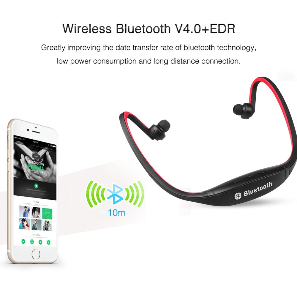 rear-mounted sports earphones